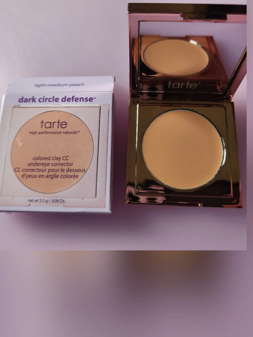 Tarte Dark Circle Defense Colored Clay CC Under-eye Corrector LIGHT-MEDIUM PEACH